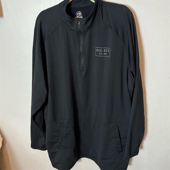 Buc-ee's Men's 3XL Black Quarter Zip Pullover Fleece Casual‎ - Picture 1 of 7